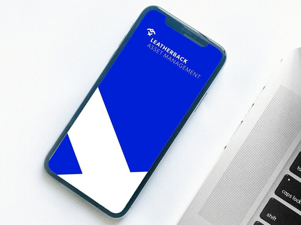 Leatherback Asset Management - displayed page on phone