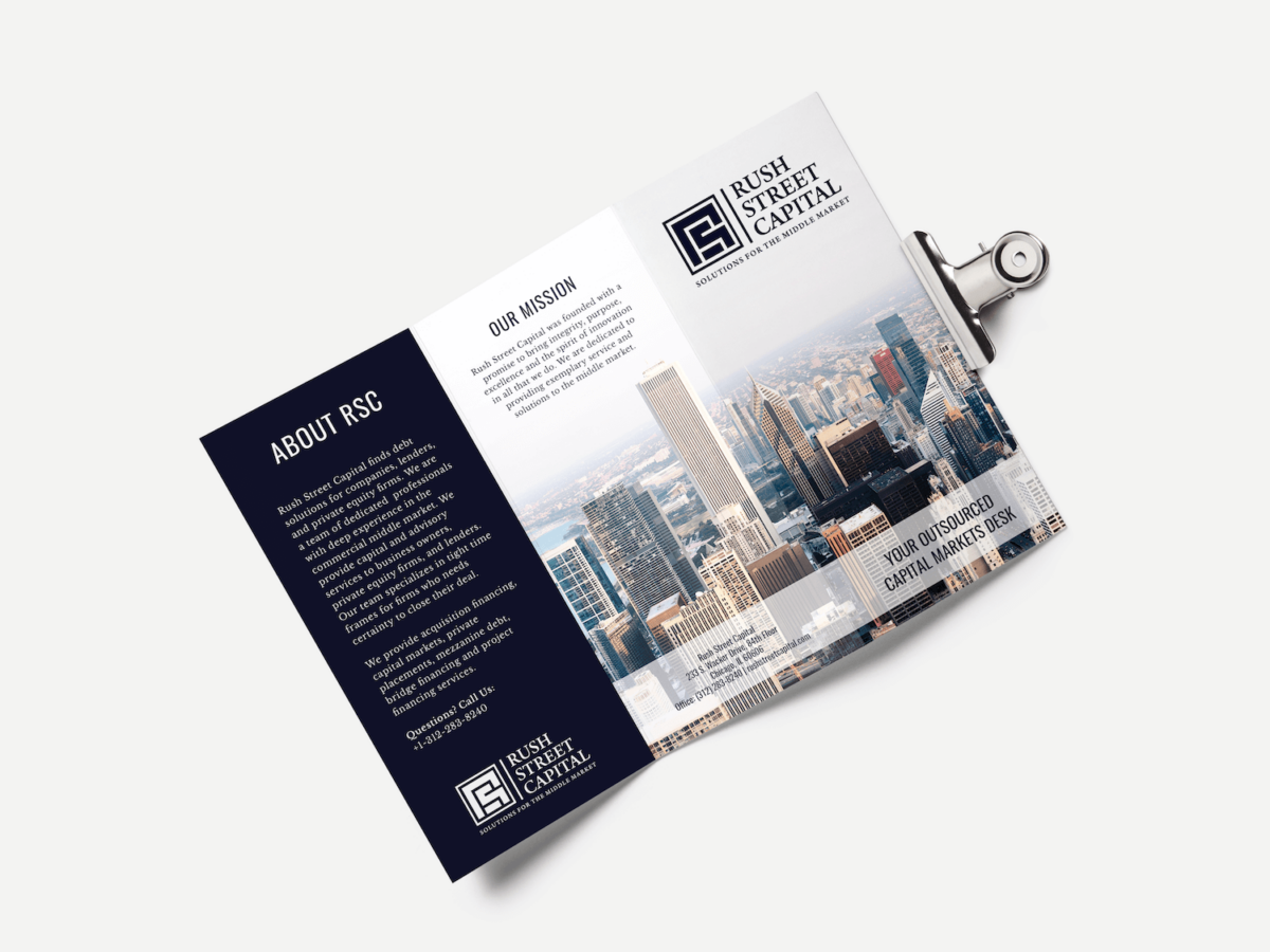 Loom Collective - Tri Fold Brochurem - Mockup