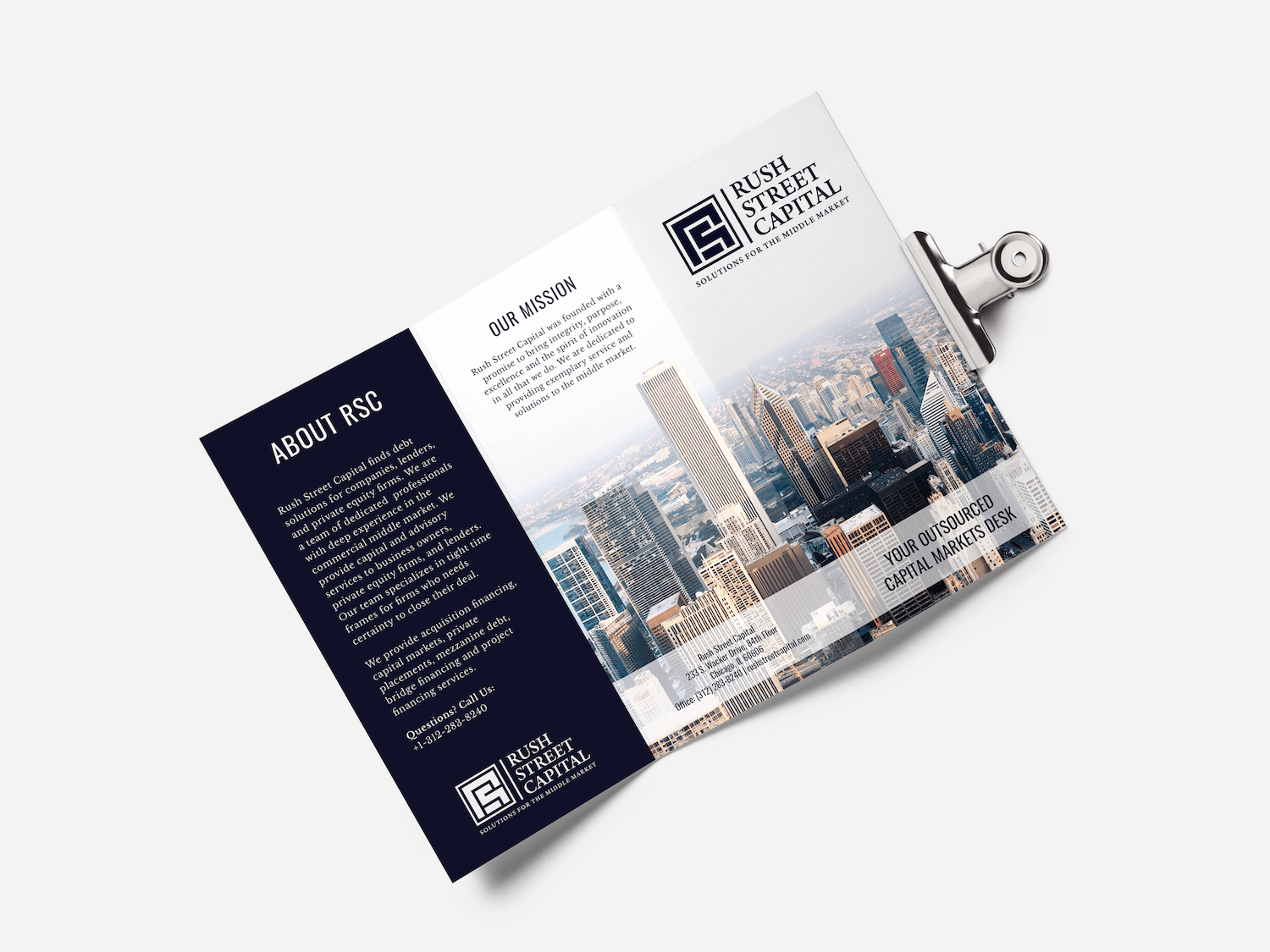Loom Collective - Tri Fold Brochurem - Mockup
