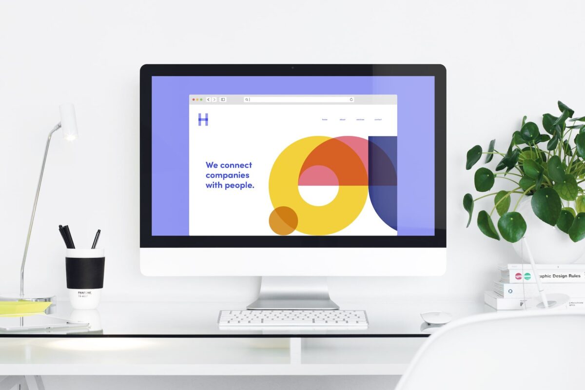 Hinge Talent - displayed page on desktop